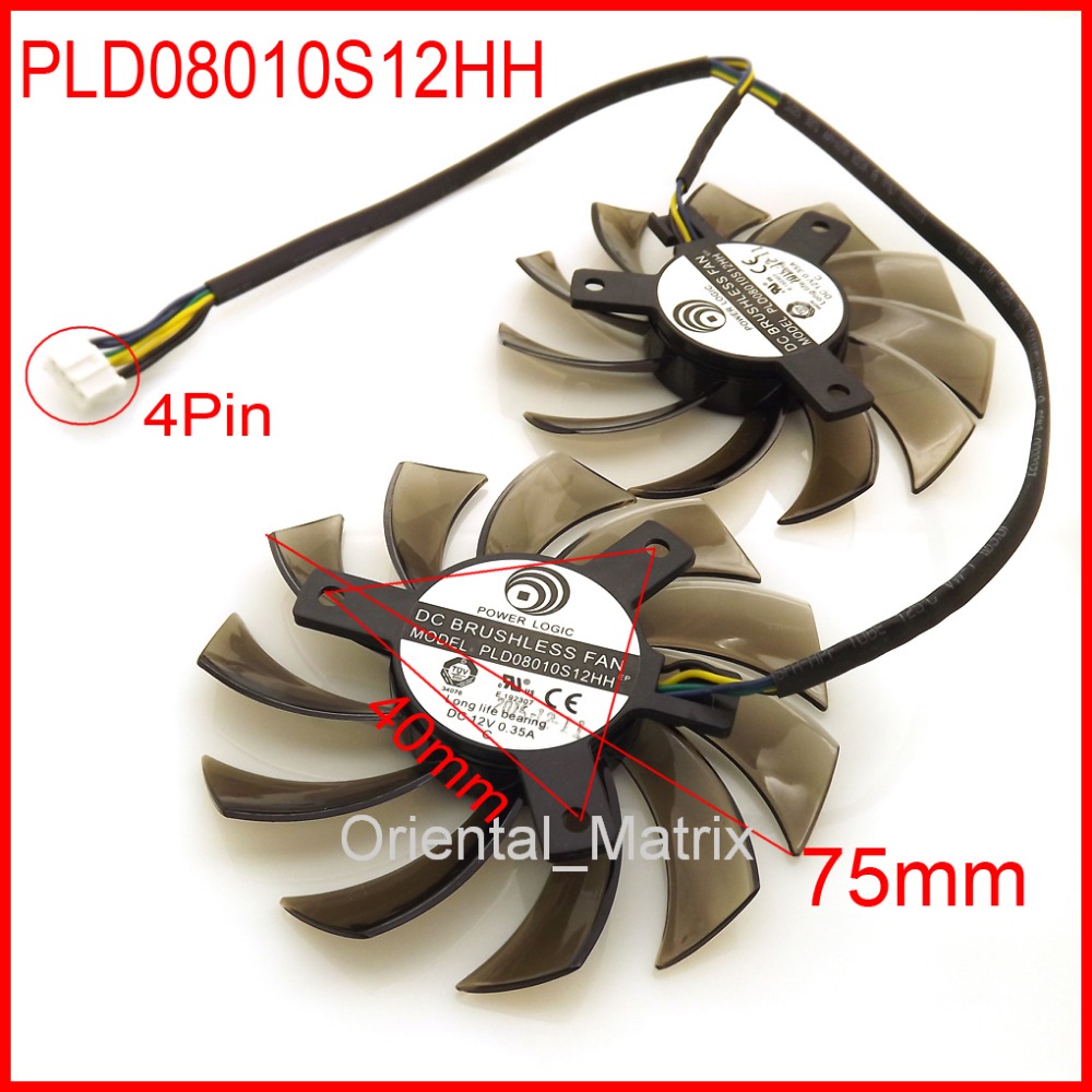 Cpu Heatsink - شحن مجاني 2 قطعة/الوحدة PLD08010S12HH 75
