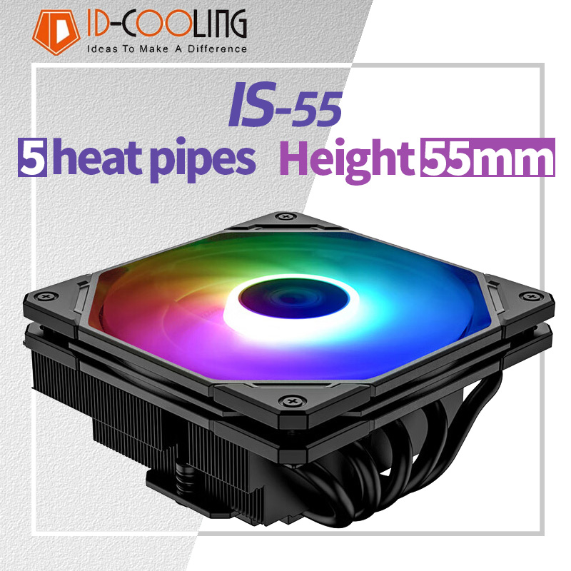 Cpu Cooler - ID-COOLING IS-55 5Heatpipe CPU Cooler Down