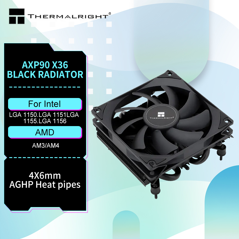 Air Cooler Cpu - Thermalright AXP-90 X36 الأسود CPU مبرد