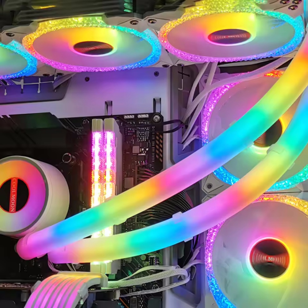 غطاء أنبوب إضاءة نيون LED مرن  - مراجعة Aio Liquid Cooler وسعره