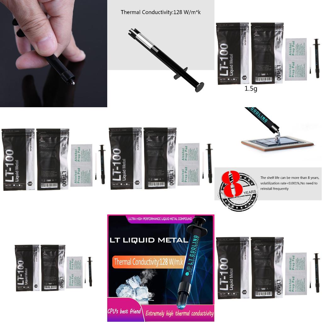 LT-100 شحم معجون حراري سائل مع - مراجعة Thermal Paste وسعره