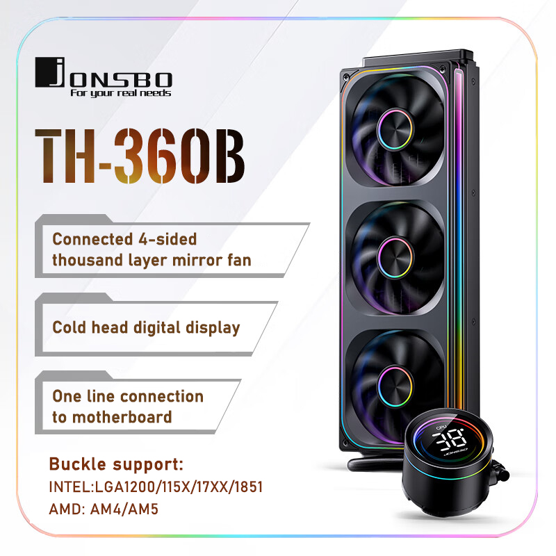 Jonsbo TH-360 AIO CPU تبريد سا - مراجعة Aio Liquid Cooler وسعره