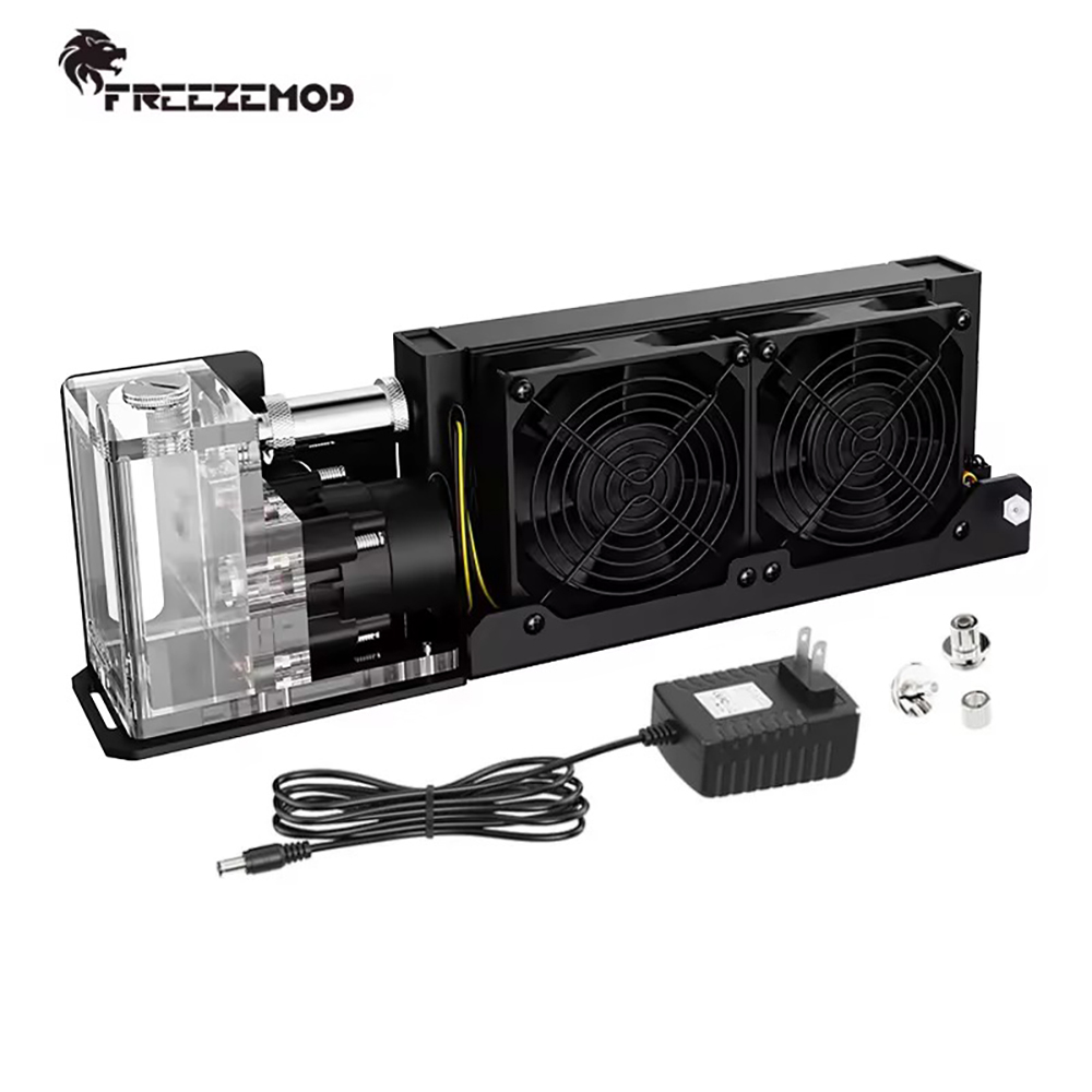 وحدة تبريد مائي متكاملة AIO بح - مراجعة External Radiator Water Cooling Kit وسعره