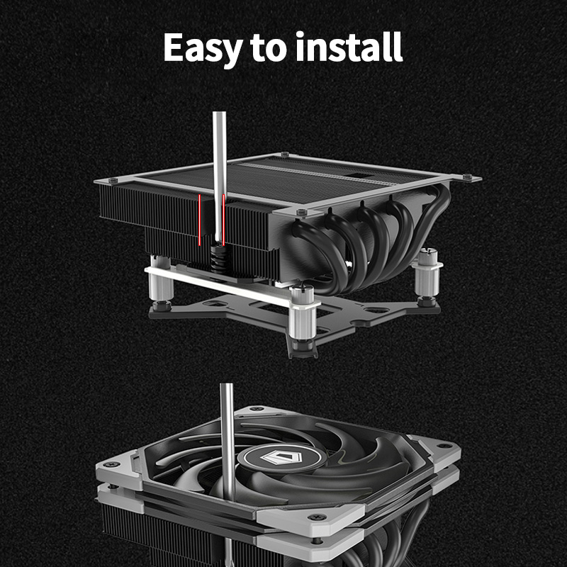ID-COOLING IS-55 5Heatpipe CPU - مراجعة Cpu Cooler وسعره